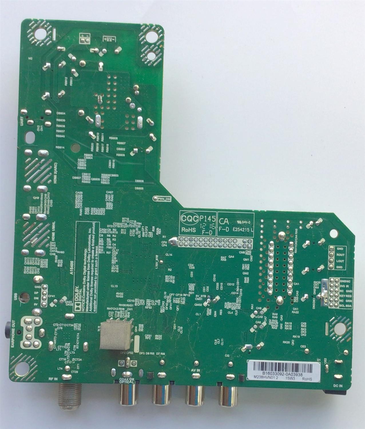 MAIN FUENTE PARA TV INSIGNIA / NUMERO DE PARTE 5524S19ME9 / TED.M3393.EA558 / 55.24S19.ME9 / S240HF60 V3 / M238HVN01.2 / 20160225 / PANEL 96.24S19.005 / DISPLAY M238HVN01.2 / MODELO NS-24D510NA17	 - Imagen 3